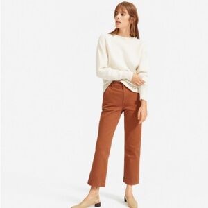 Everlane The Straight-Leg Crop Brown Base - Size 0
